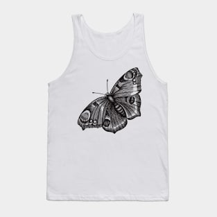 Dramabite Vintage butterfly illustration Tank Top